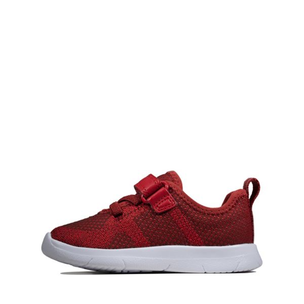 Clarks Boys Ath Flux Toddler Casual Shoes Burgundy | CA-9034615